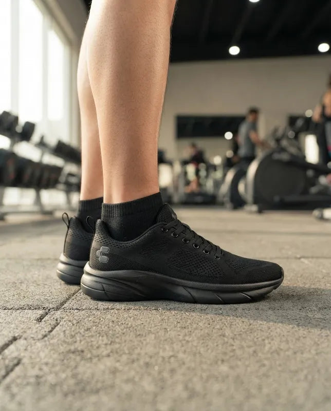 Tenis Charly Hombre 1087799 Running Gym Ligeros Negros