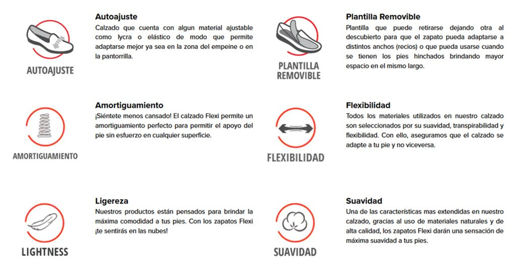 Zapato Dama Flexi 48303 Descanso Mocasin Plantilla Removible