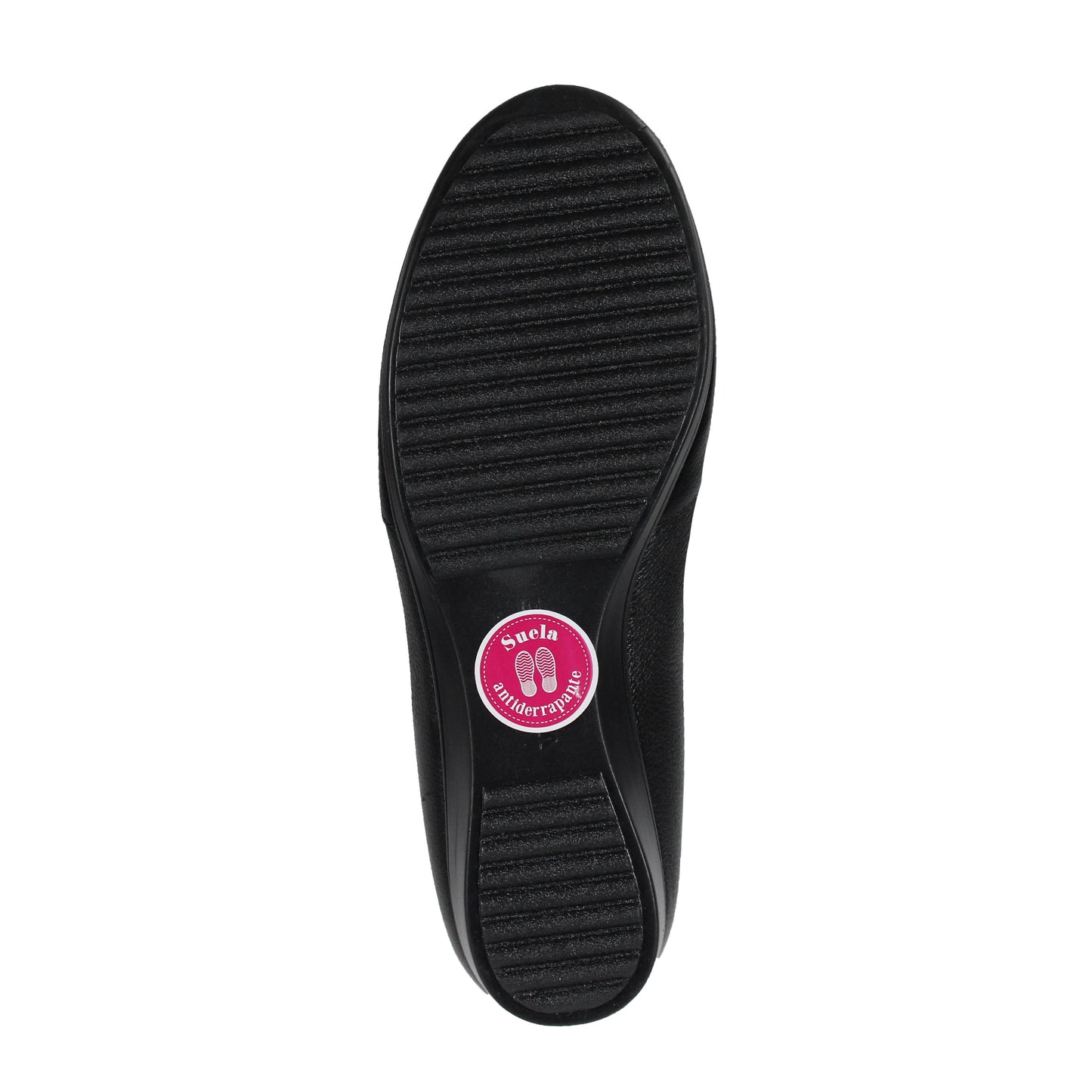 Zapato Mujer Vicenza 3511 Mocasin Piso Confort Piel Negro