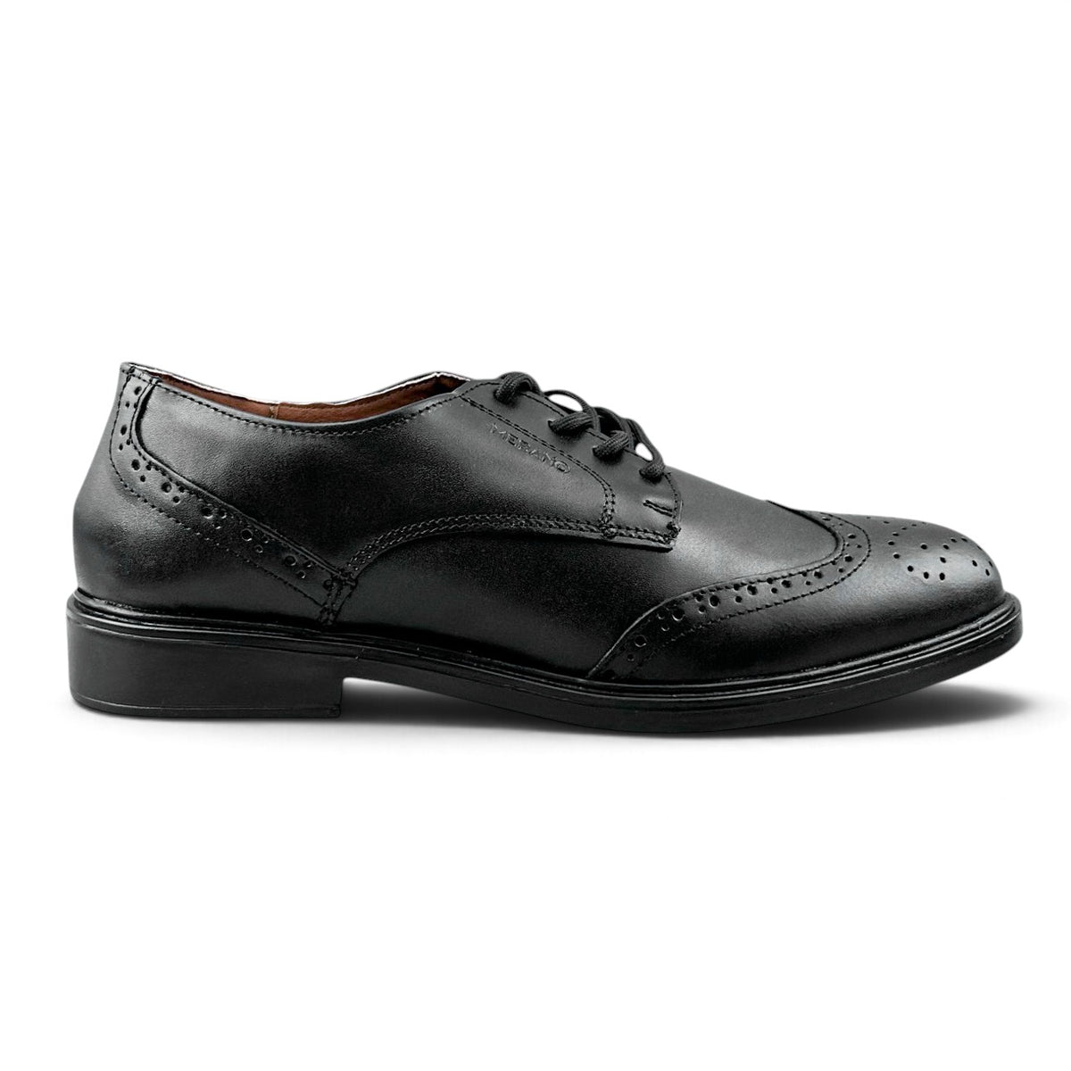 Zapatos Vestir Merano Hombre 46101 Piel Negro Bostonianos