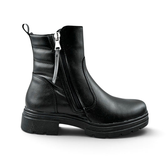 Botines Greenlove Mujer 96242 Negros Cierre Tacón Bajo