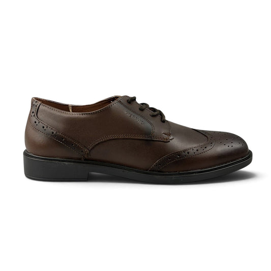 Zapatos Vestir Merano Hombre 46101 Piel Café Bostonianos