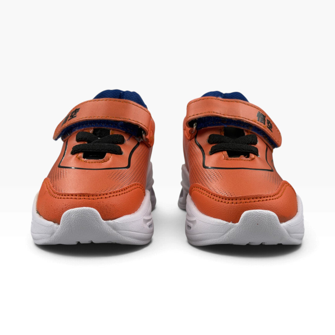Tenis Dragon Ball Niño 34401 Luces Contactel Naranja 14-17