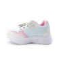 Tenis Bubble Gummers Stitch Niña Bibiana Luces Blanco Rosa