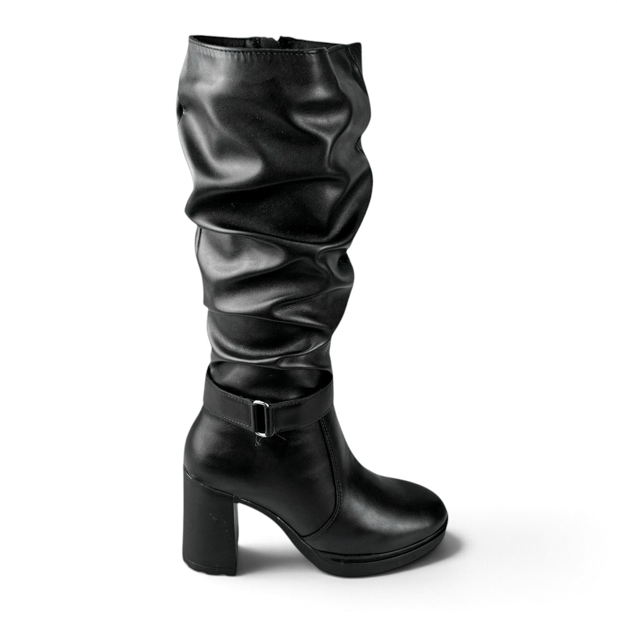 Botas Greenlove Mujer 96290 Largas Negras Tacón Ancho