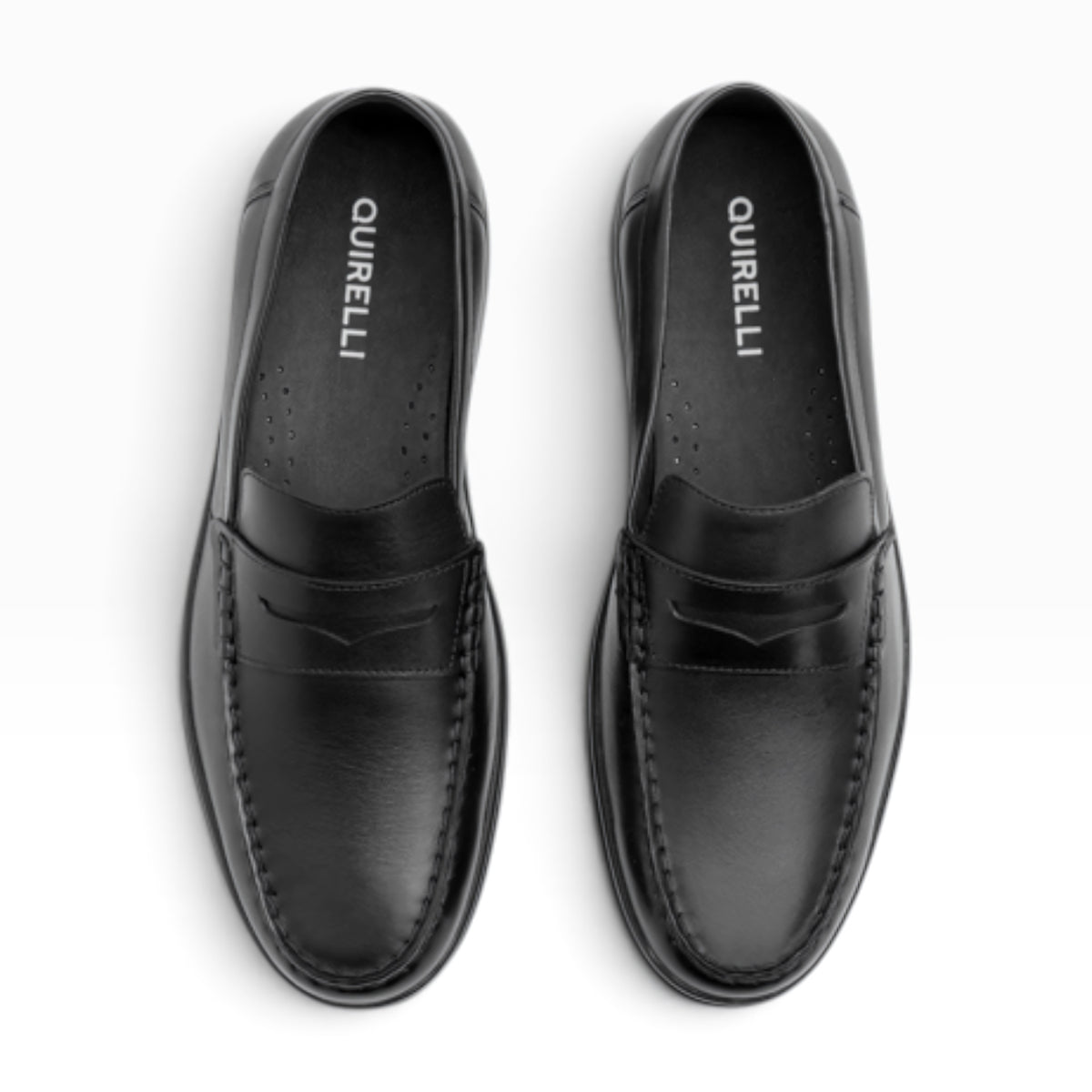 Zapatos Mocasin Quirelli Hombre 707102 Cómodos Piel Negro