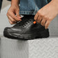 Tenis Trabajo Hombre Court 7153p Confort Ligero Piel Negro