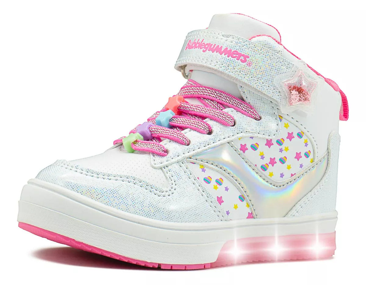 Tenis Niña Bubble Gummers Sasha Luces Led Estrellas (15.0 -21.0)