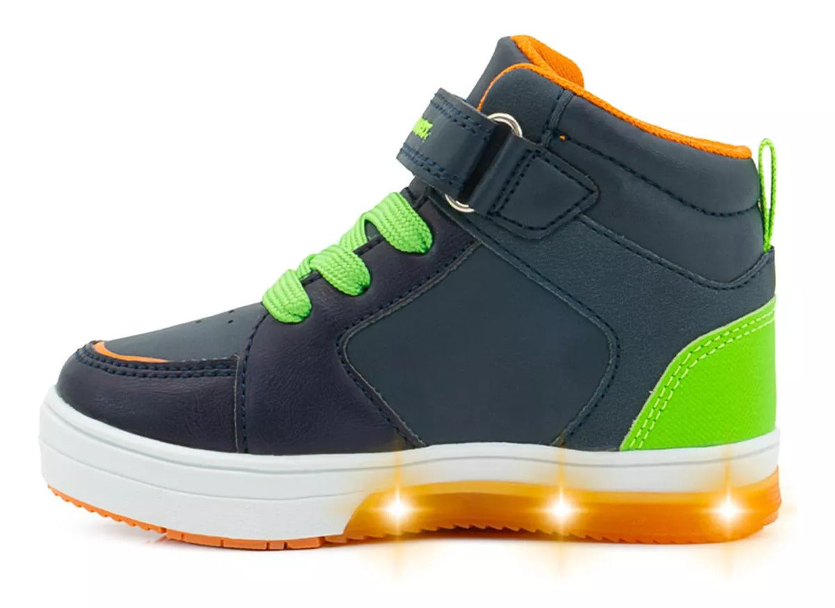 Tenis Niño Bubble Gummers Steven Dinosaurios Luces (15.0 -21.0)