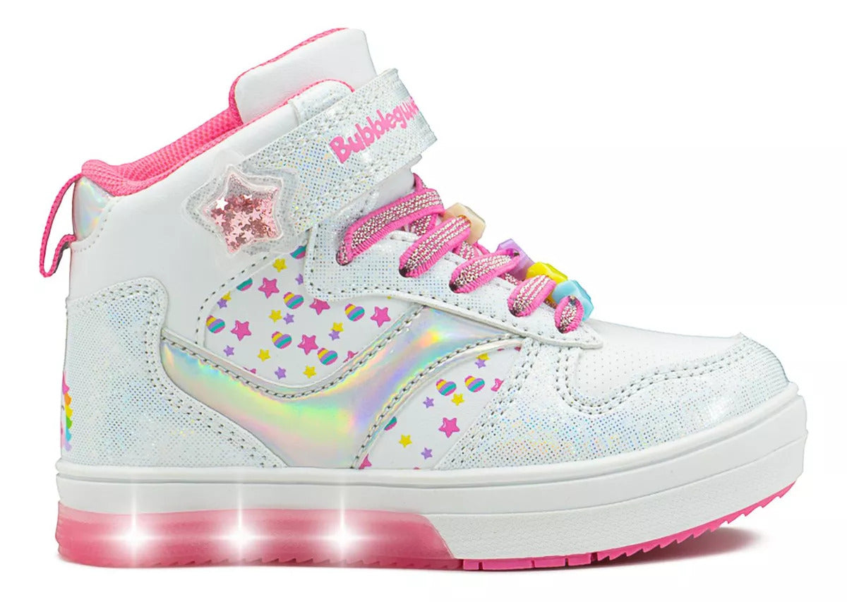 Tenis Niña Bubble Gummers Sasha Luces Led Estrellas (15.0 -21.0)