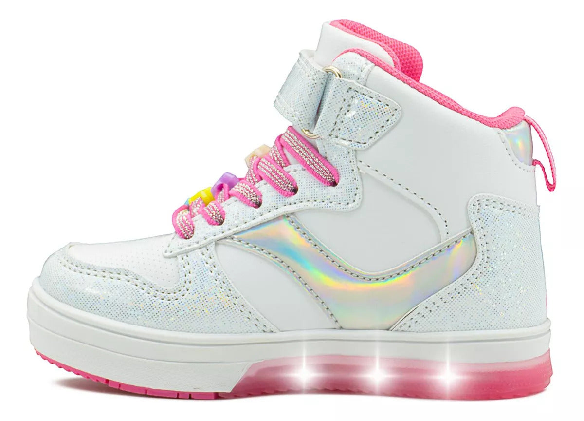 Tenis Niña Bubble Gummers Sasha Luces Led Estrellas (15.0 -21.0)