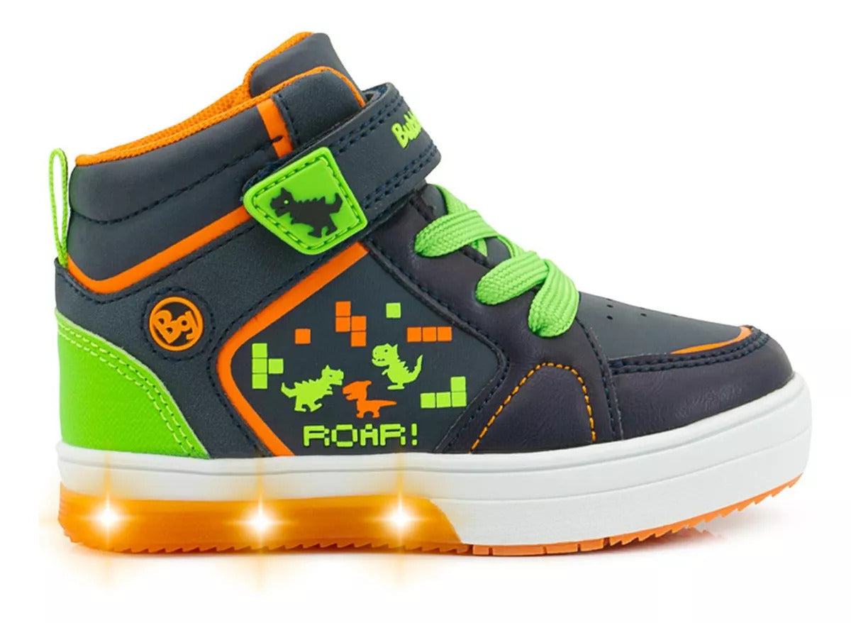 Tenis Niño Bubble Gummers Steven Dinosaurios Luces (15.0 -21.0)