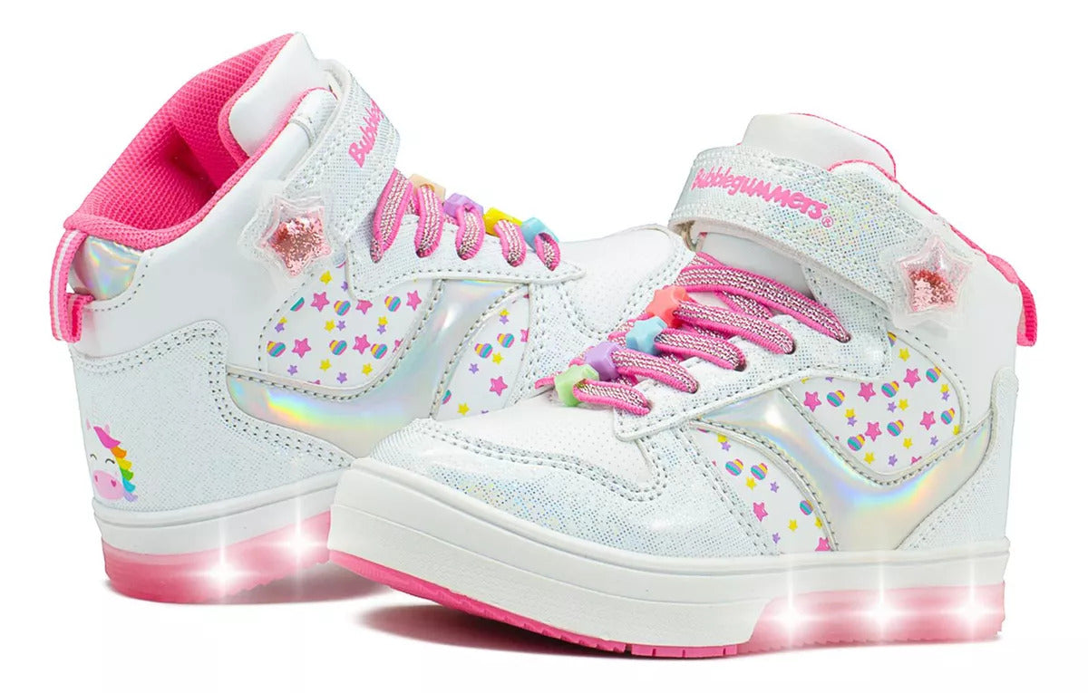 Tenis Niña Bubble Gummers Sasha Luces Led Estrellas (15.0 -21.0)