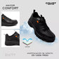 Tenis Trabajo Hombre Court 7153p Confort Ligero Piel Negro