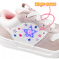 Tenis Yuyin Niña 26564 Con Luces Rosa Metálico 15-17.5