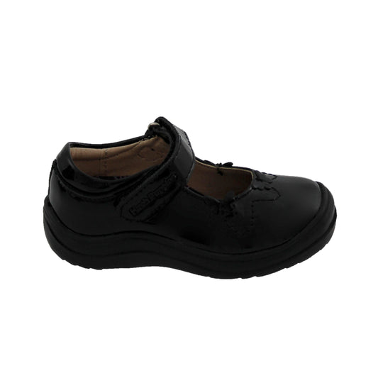Zapato Escolar Niña Hush Puppies Hp01458 Charol Piel Negro 17.5 A 21