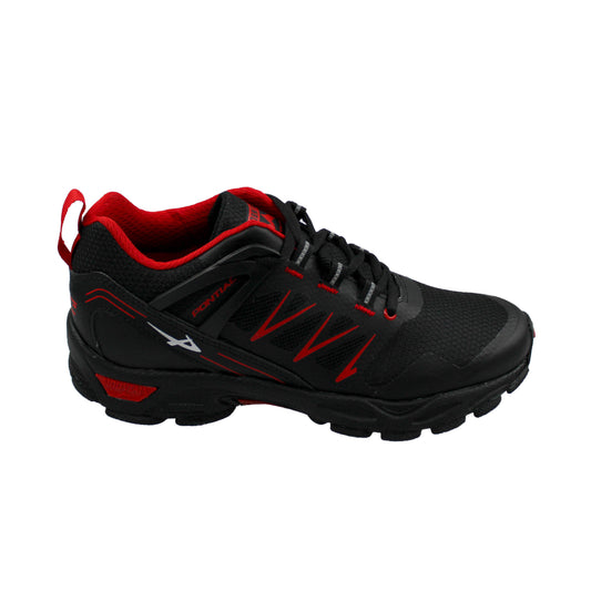 Tenis Hombre Pontiac 727 Todo Terreno Montaña Outdoor Negro Rojo