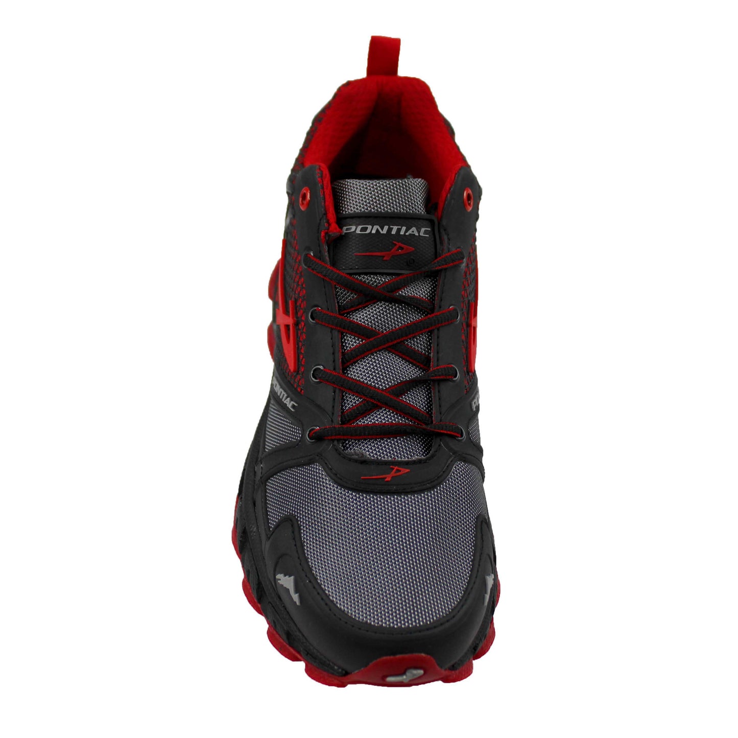 Tenis Hombre Pontiac 719 Todo Terreno Deportivo Hiking Negro Rojo