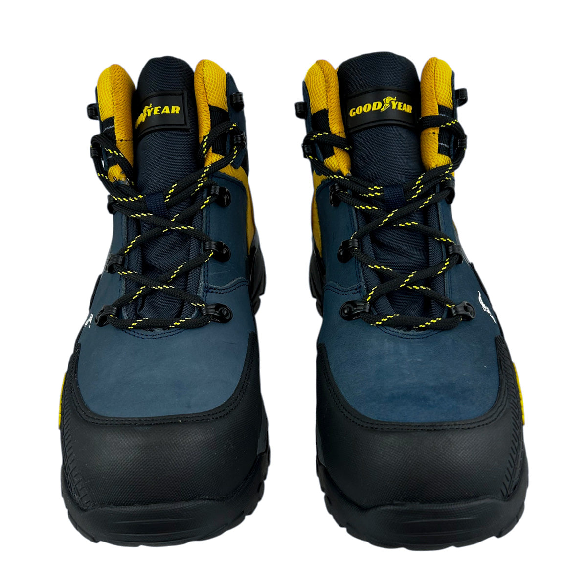 Bota Industrial Hombre Goodyear Gy-101 Piel Casquillo Azul