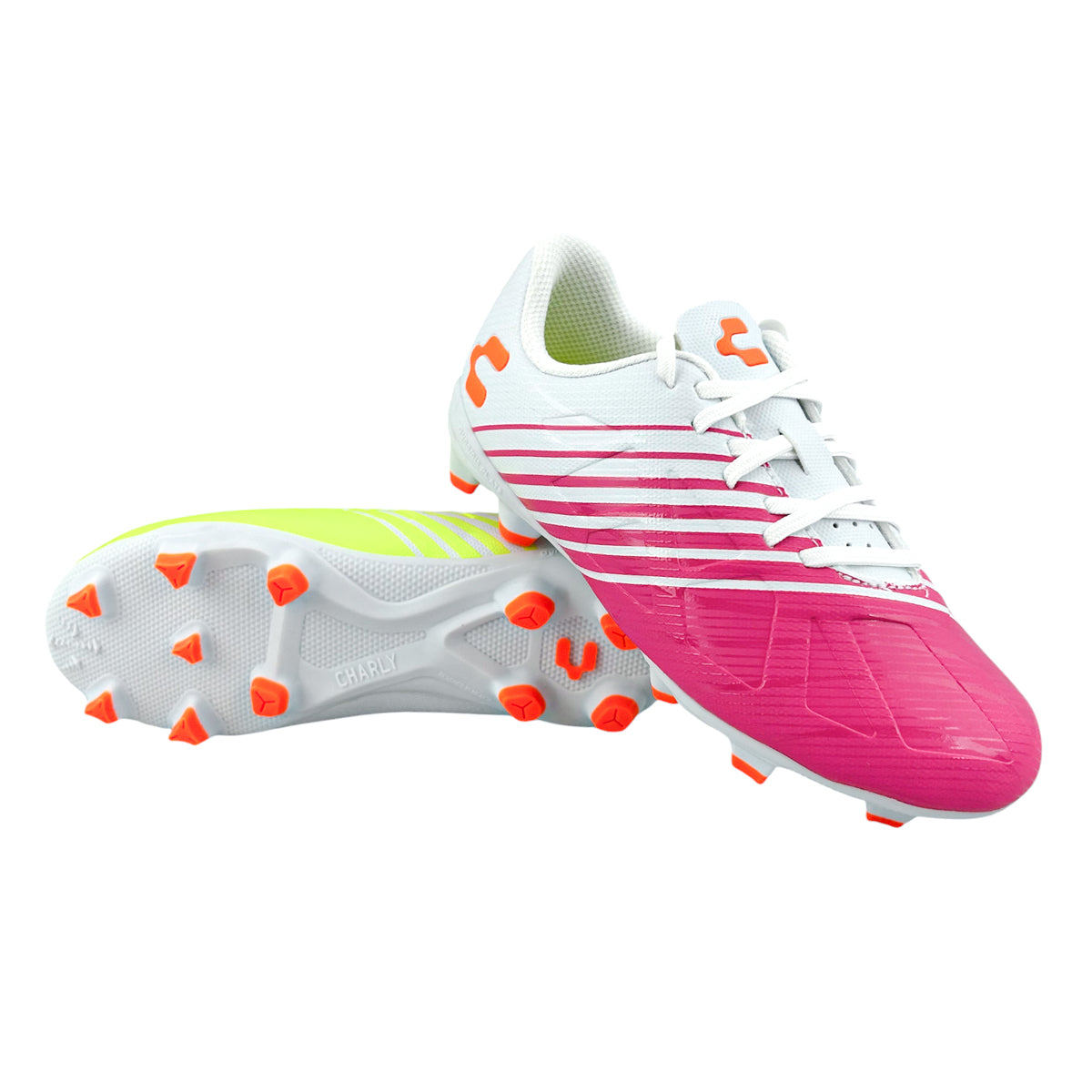 Tacos Fútbol Niño Charly 1098914 Blanco Fiusha Limón 15-21