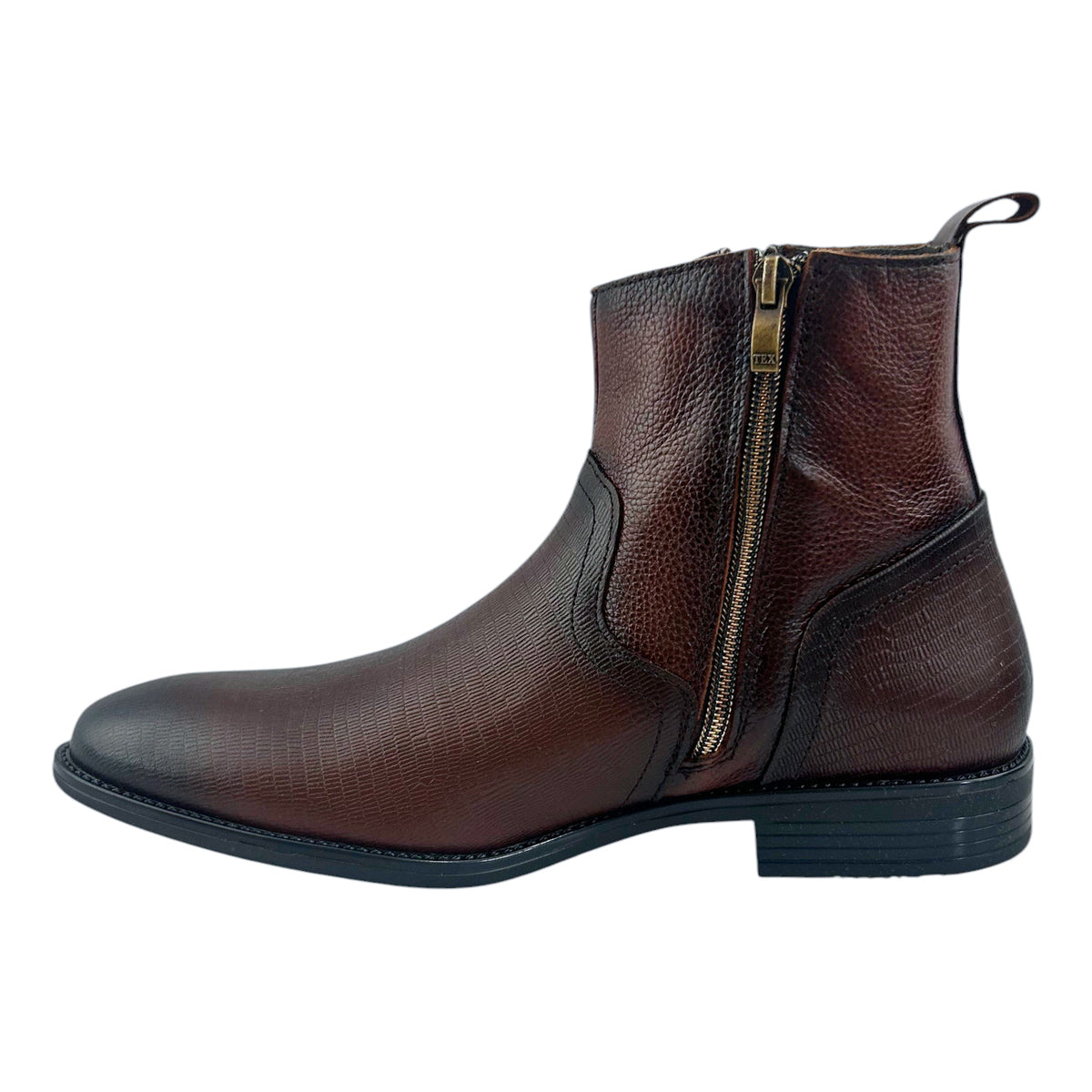 Botines Vestir Hombre Christian Gallery 7503-1l Piel Caoba