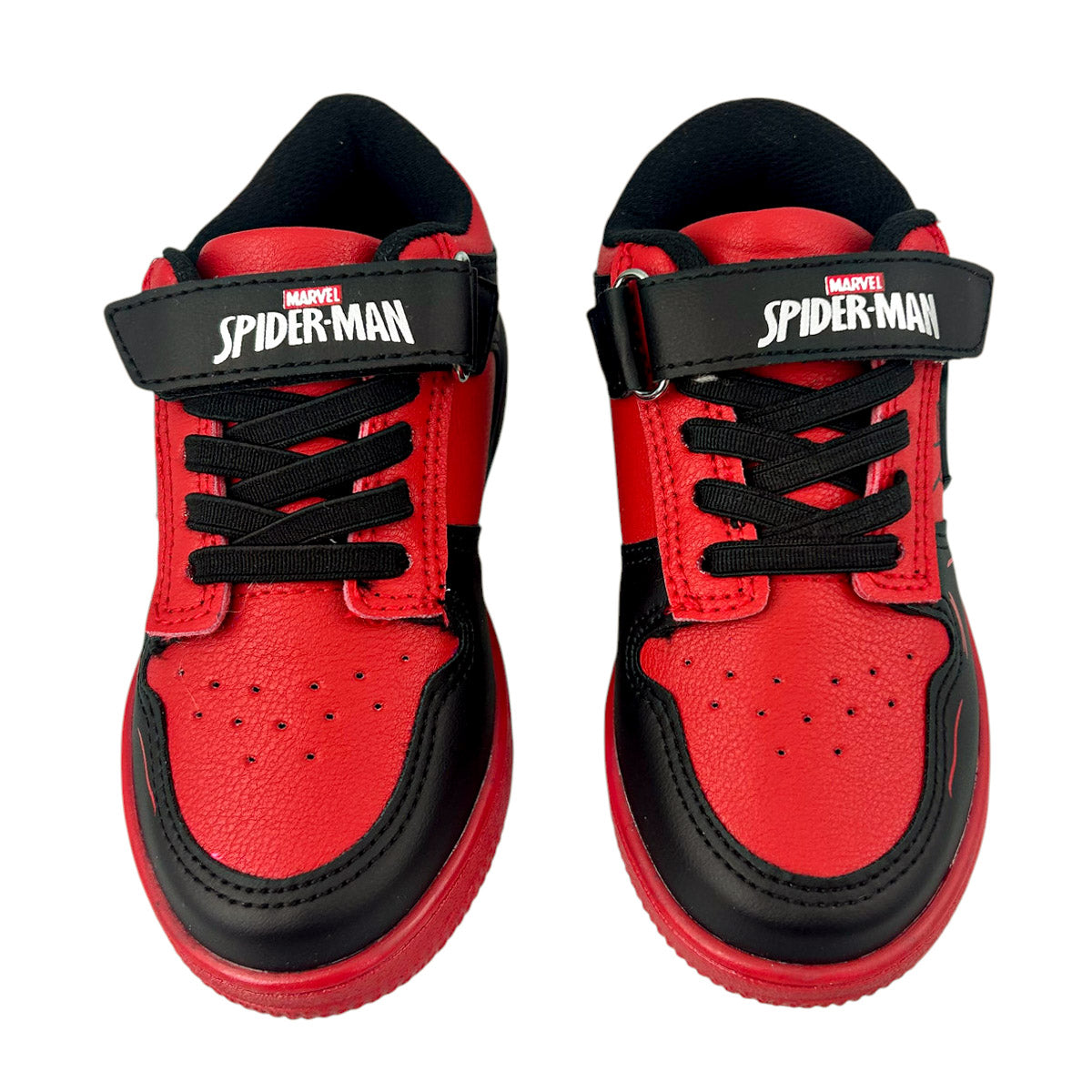 Tenis Spiderman Niño 3050 Contactel Rojo Negro 16-21