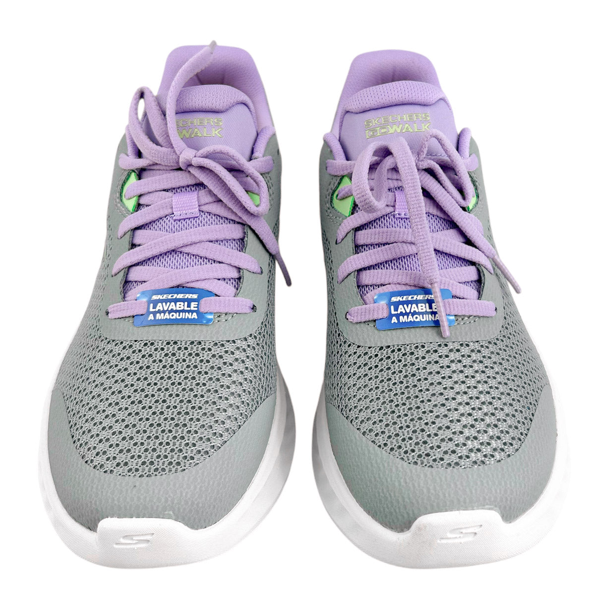Tenis Skechers Mujer 125641x Go Walk Now Gris Lavanda