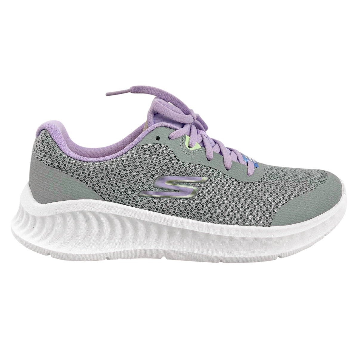 Tenis Skechers Mujer 125641x Go Walk Now Gris Lavanda