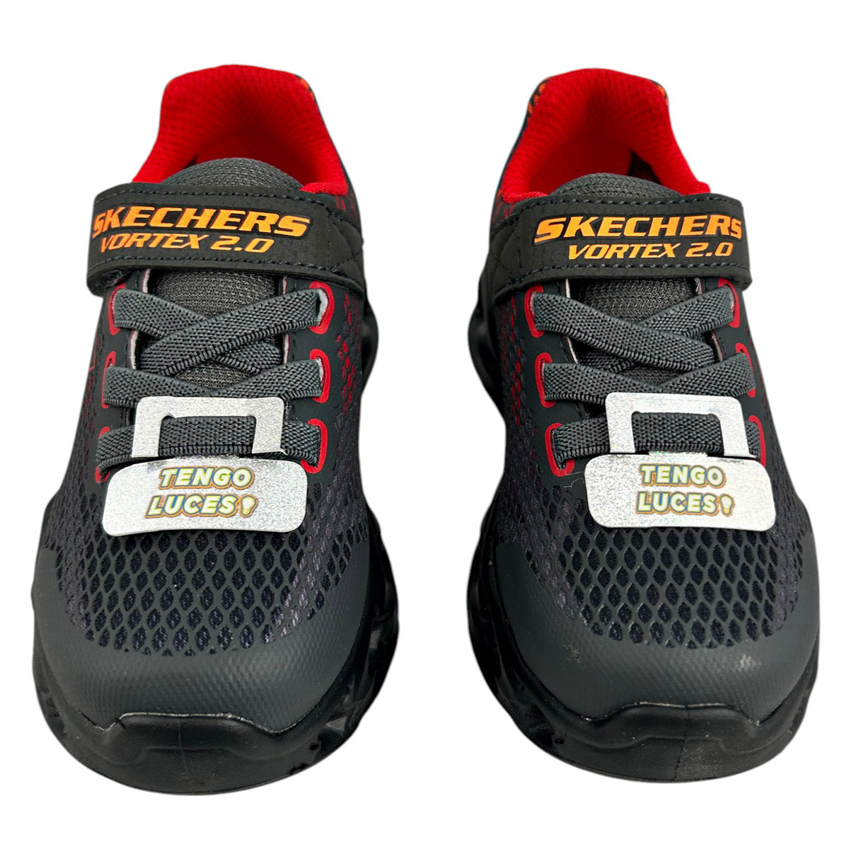 Tenis Skechers Niño 400602n Luces Ligeros Gris Multi 11-16