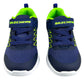 Tenis Skechers Niño 403770n Ligeros Marino Limón 12-16
