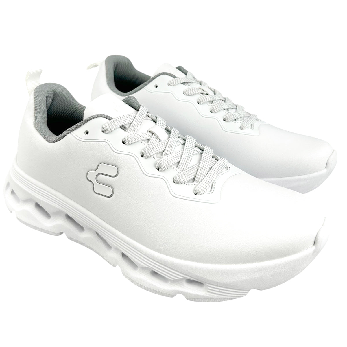 Tenis Deportivos Hombre Charly 1087720 Running Gym Blancos