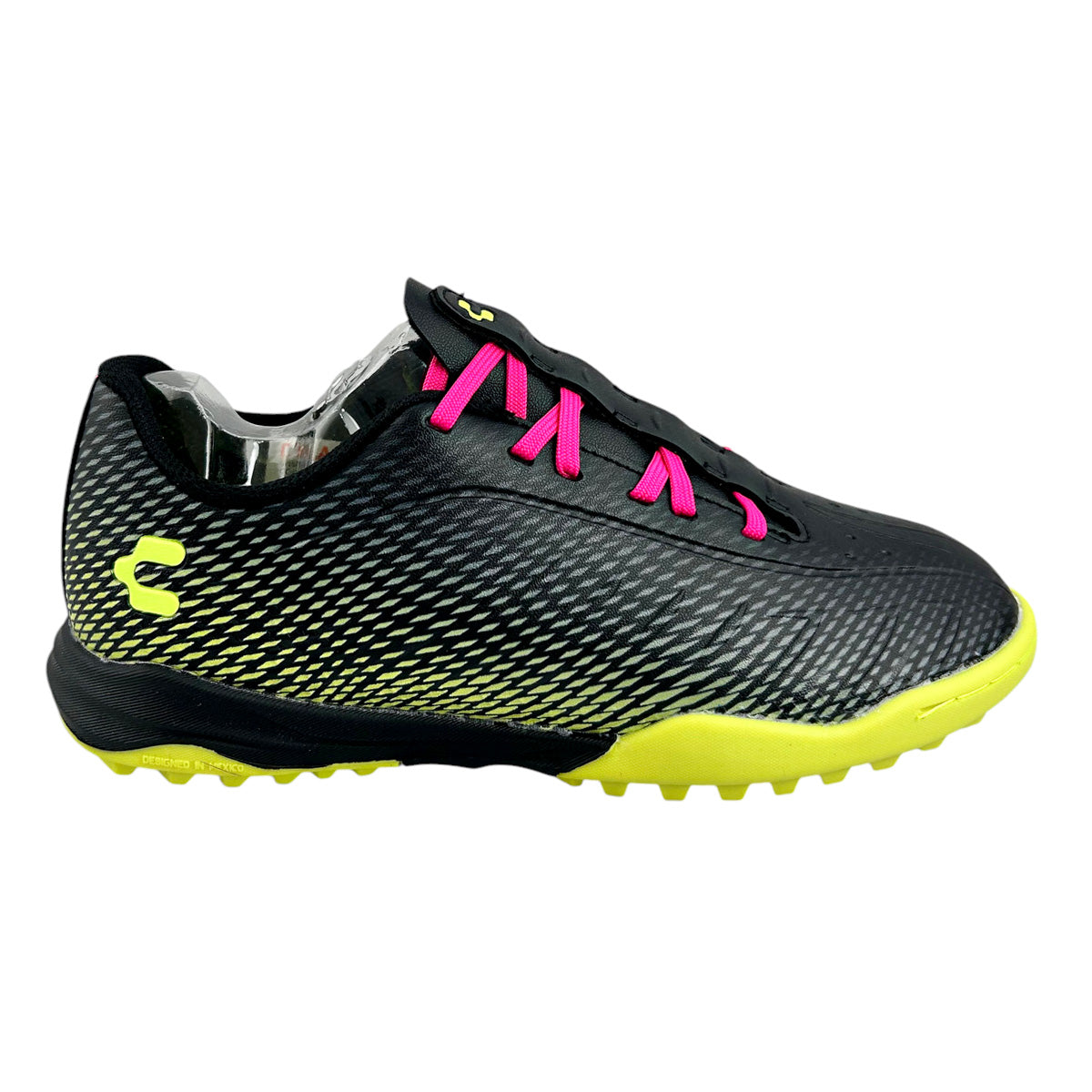 Tenis Fútbol Rápido Junior Charly 1087416 Turf Negros
