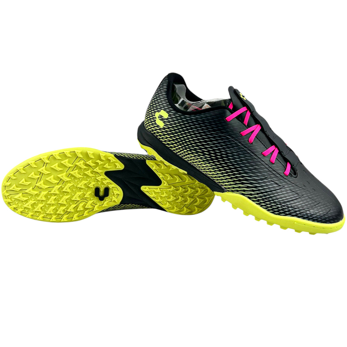 Tenis Fútbol Rápido Hombre Charly 1087416 Turf Negro Rosa