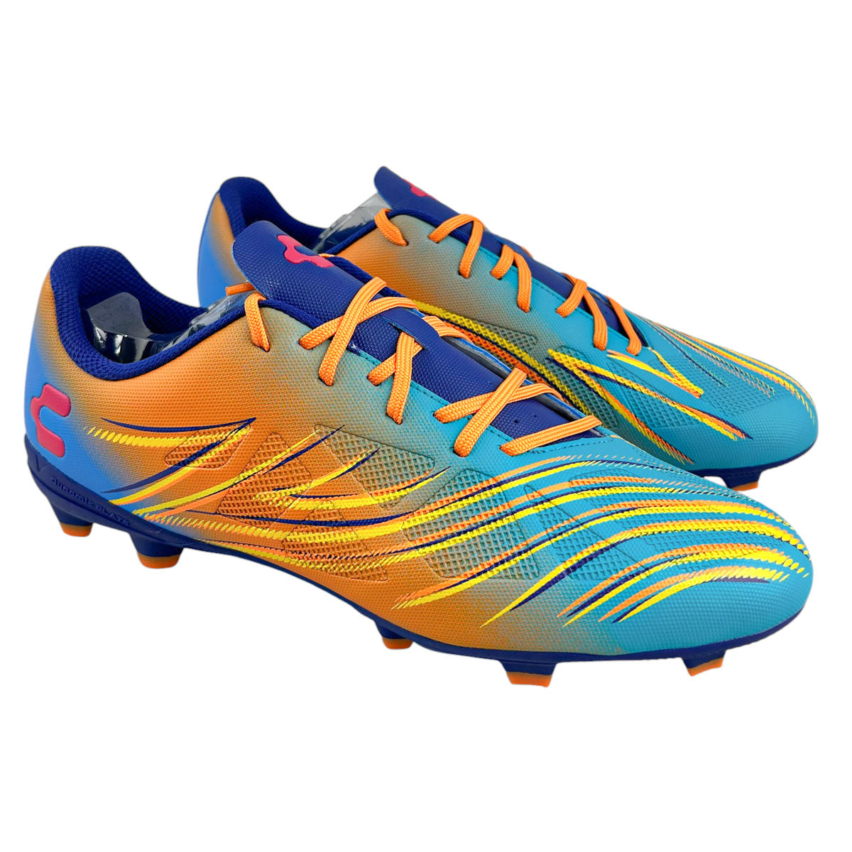 Tacos Fútbol Junior Charly 1086955 Fg Naranja Azul 22-24.5