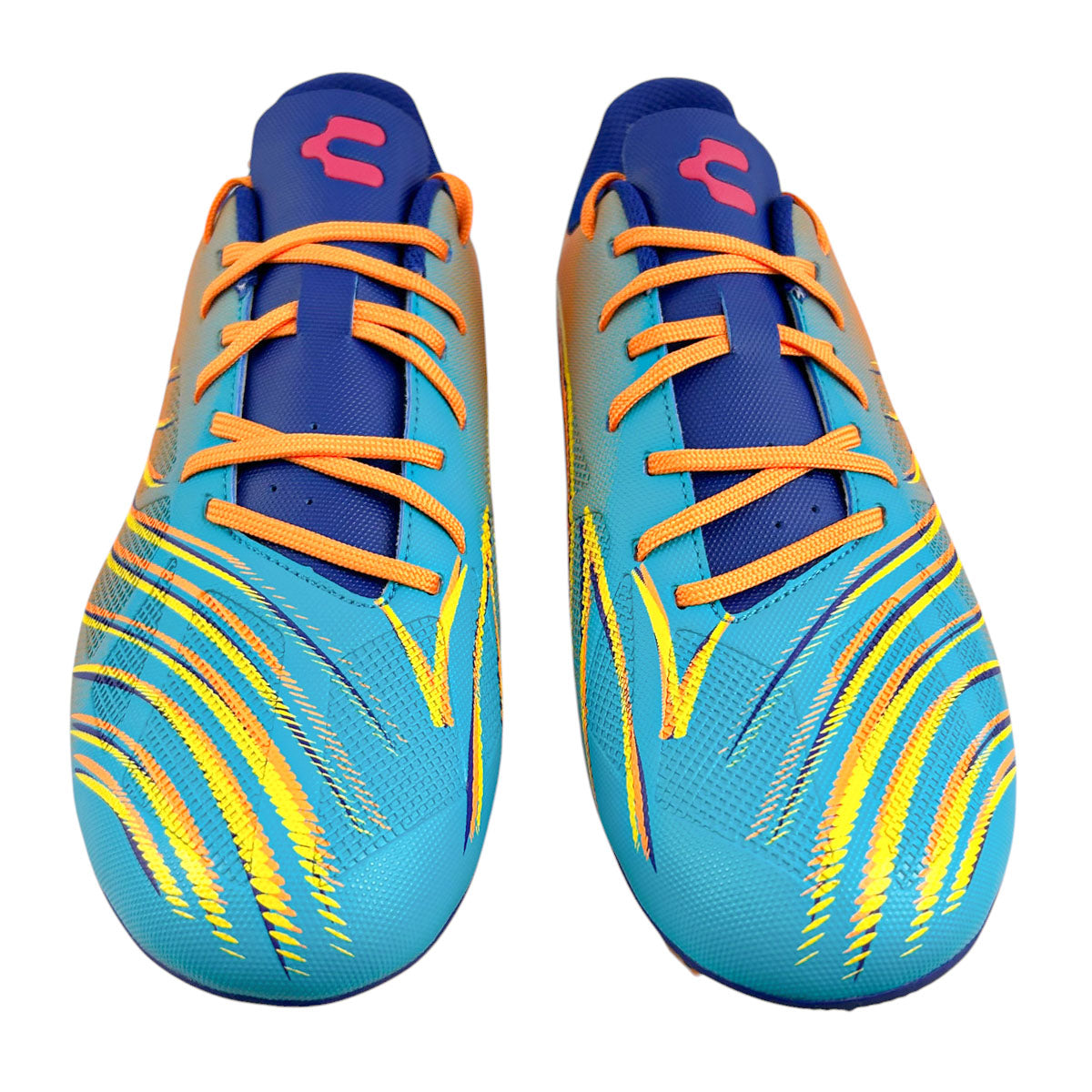 Tacos Fútbol Junior Charly 1086955 Fg Naranja Azul 22-24.5