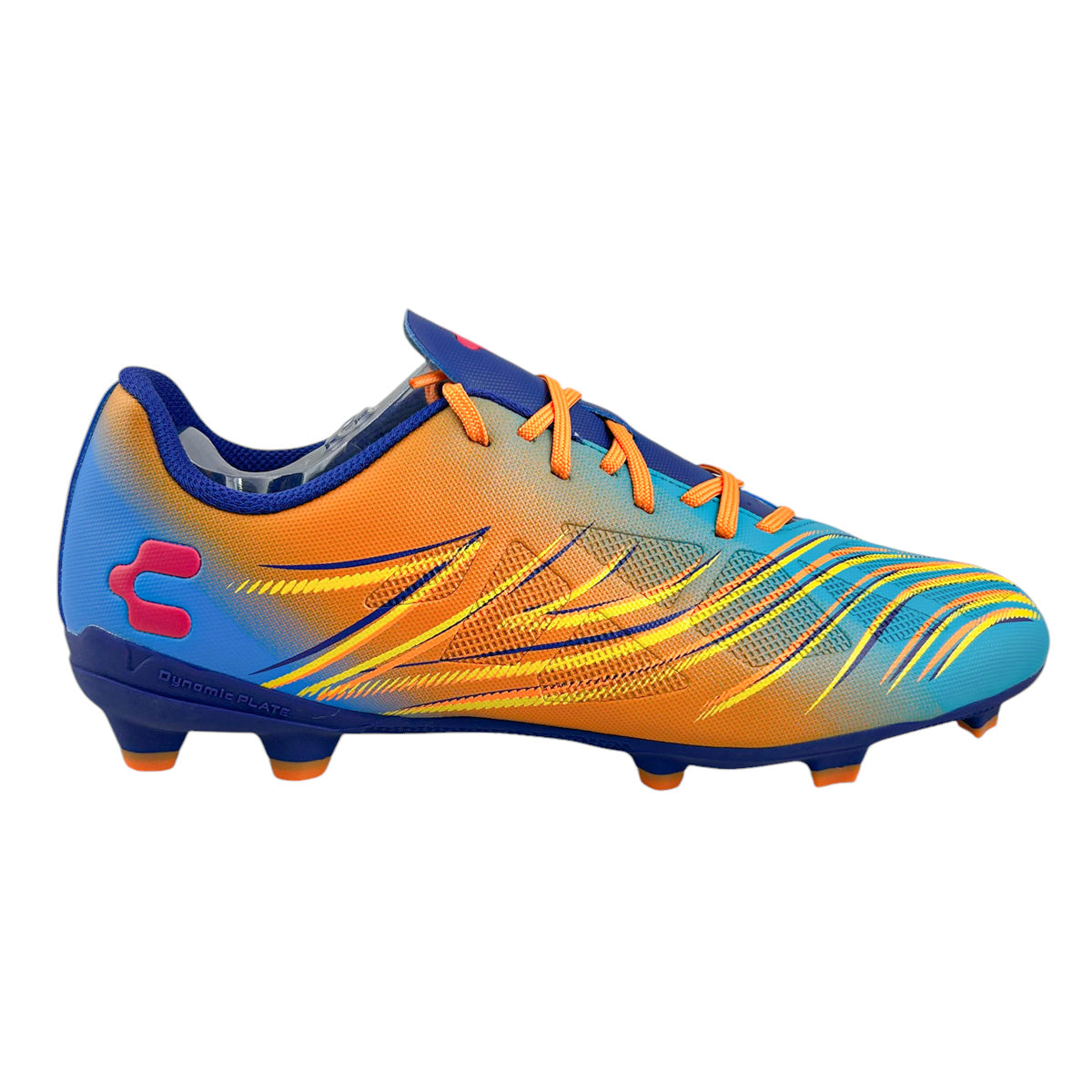 Tacos Fútbol Junior Charly 1086955 Fg Naranja Azul 22-24.5