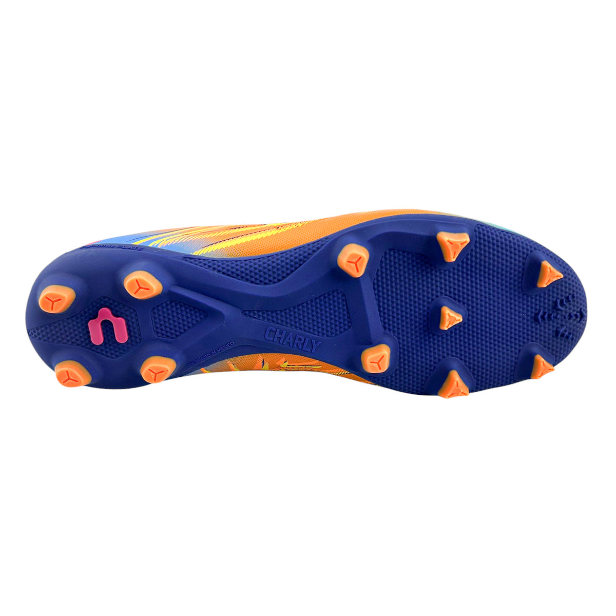 Tacos Fútbol Junior Charly 1086955 Fg Naranja Azul 22-24.5