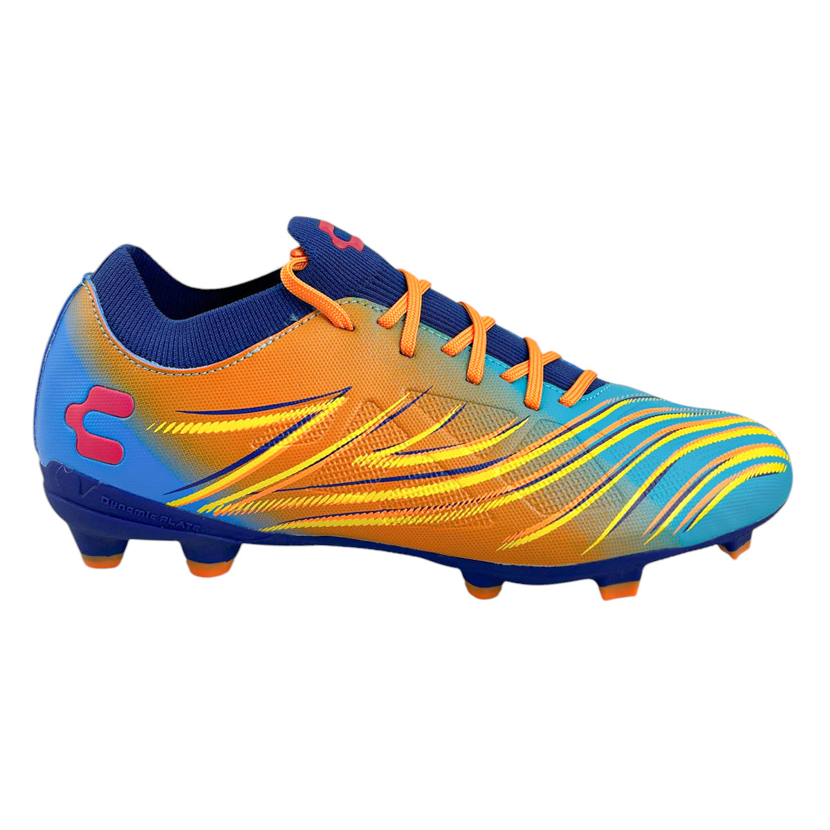 Tacos Fútbol Hombre Charly 1087240 Tachones Naranja Azul