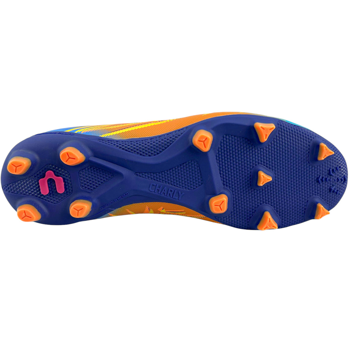Tacos Fútbol Hombre Charly 1087240 Tachones Naranja Azul