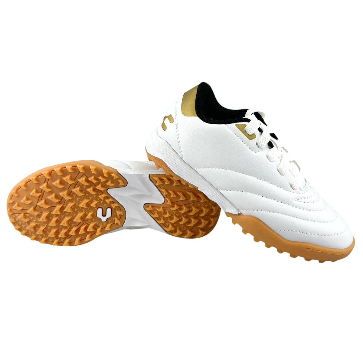 Tenis Fútbol Rápido Niño Charly 1065294 Turf Blanco 18-21.5