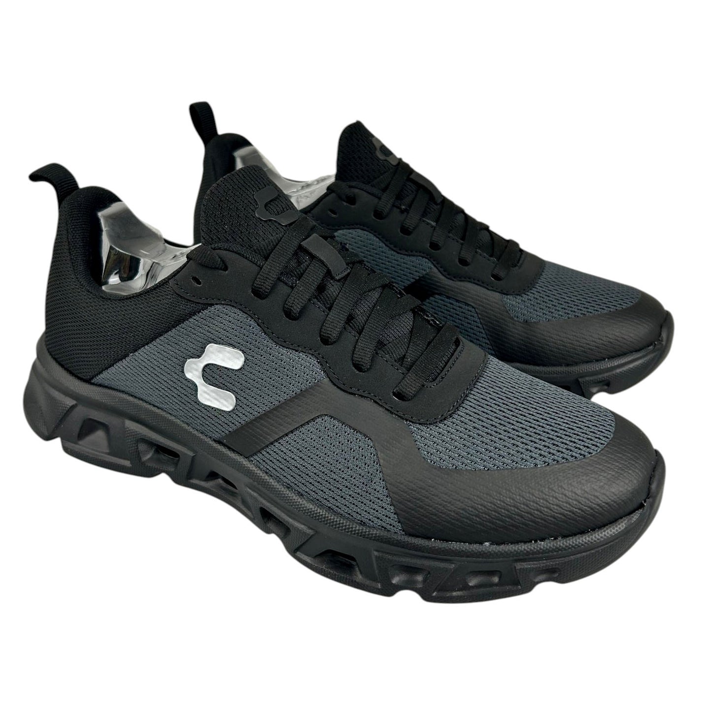 Tenis Sport Charly 1087710 Hombre Running Gym Negro Gris