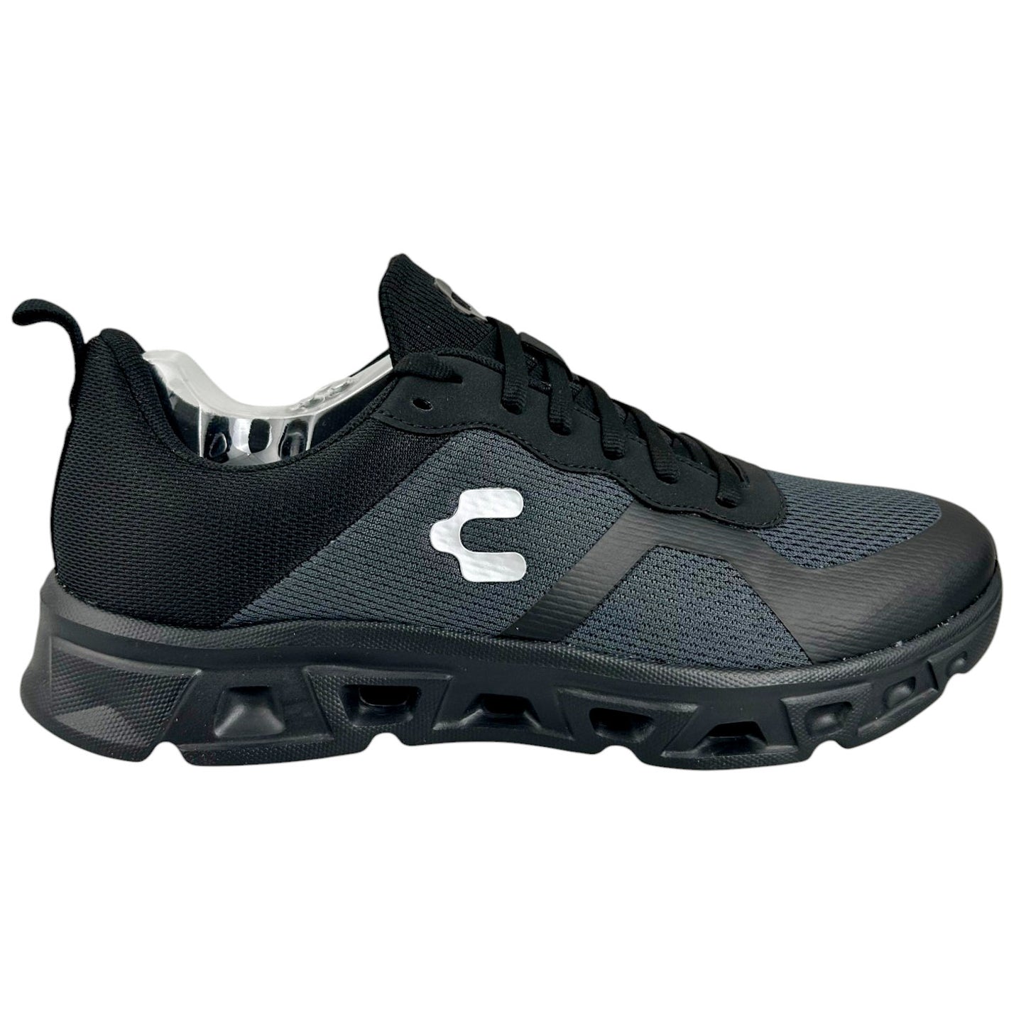 Tenis Sport Charly 1087710 Hombre Running Gym Negro Gris