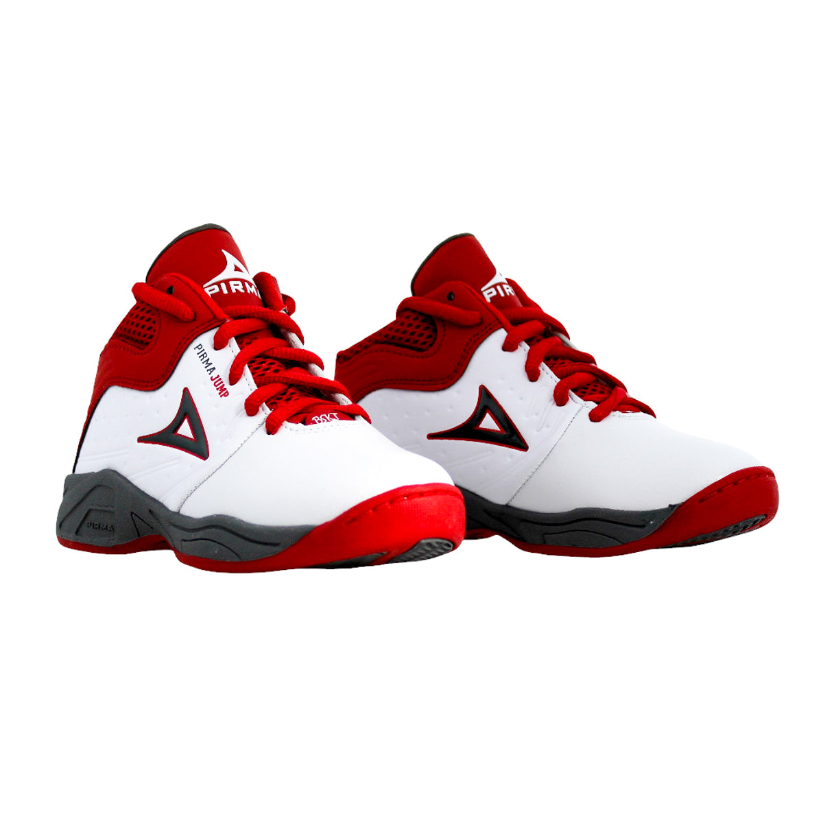Tenis Bota Basketball Niño Pirma 746 Deportivos Rojo Blanco 18 A 21.5