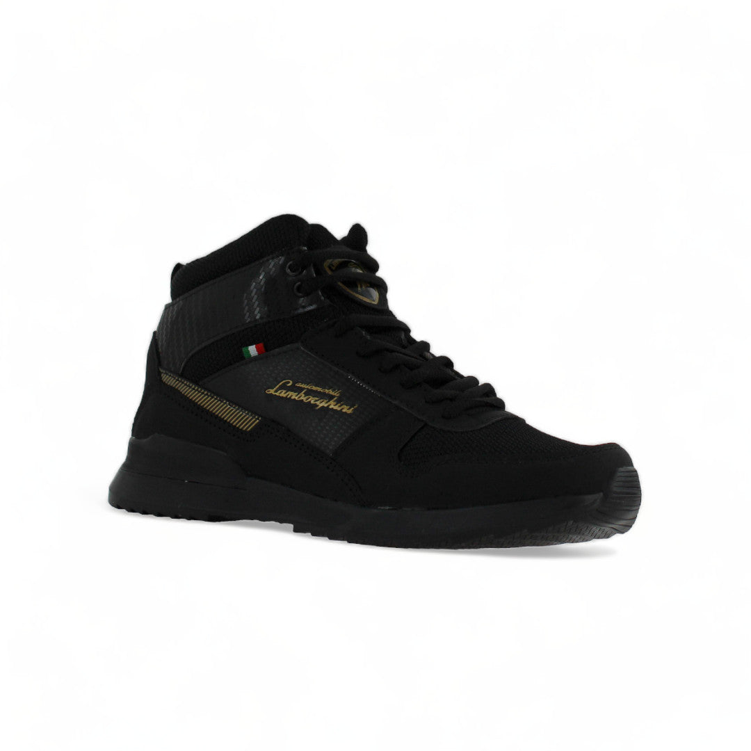 Tenis Bota Urbana Hombre Lamborghini 4148 Negro Oro Original