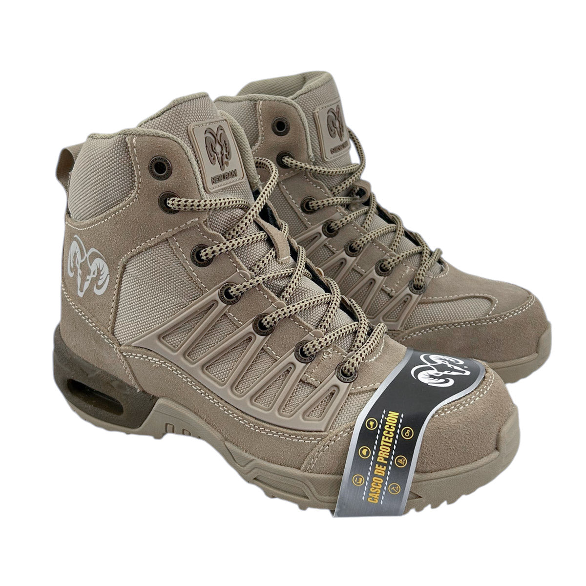 Botas Trabajo Hombre Ram 9588 Casquillo Capsula Aire Beige