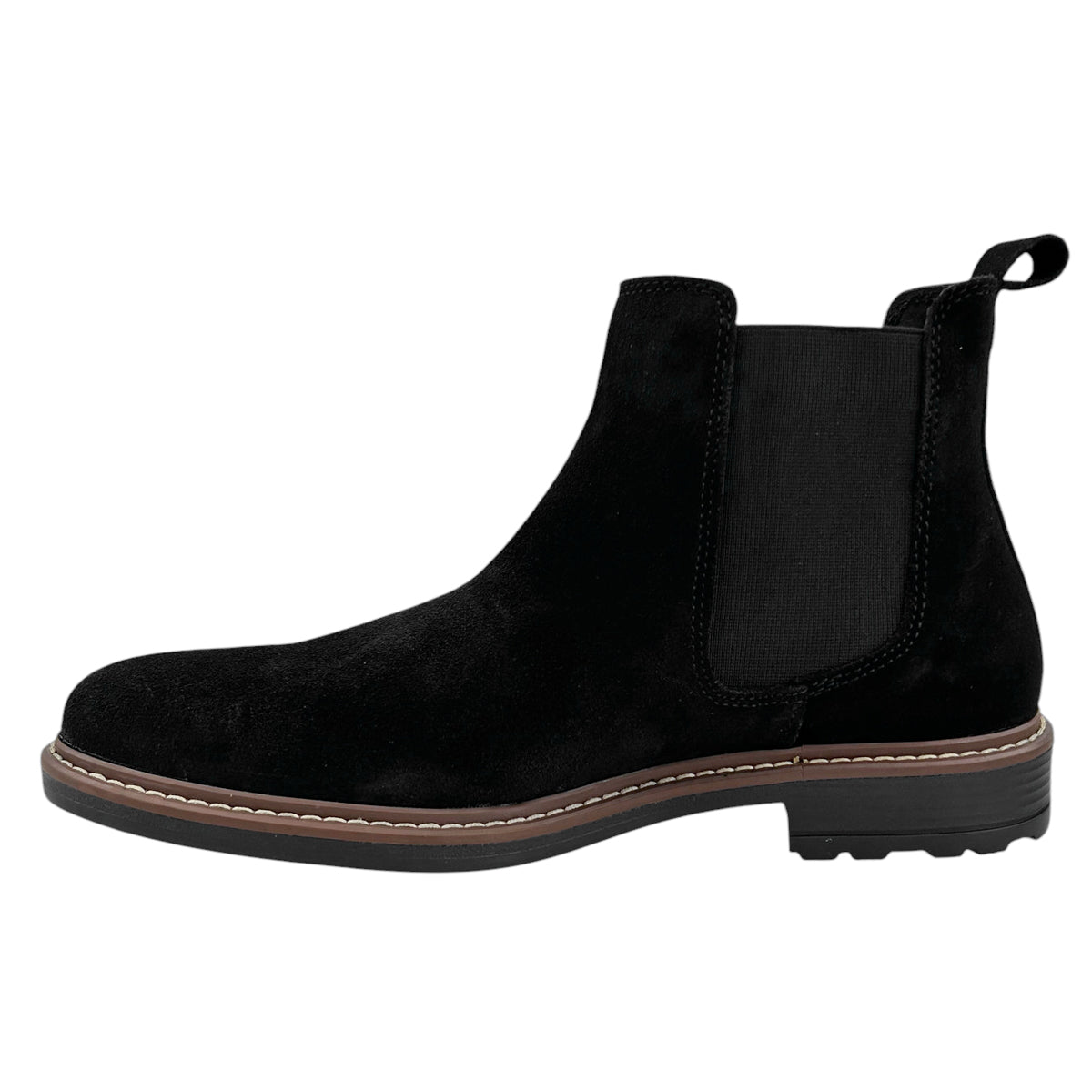 Botines Chelsea Hombre Jeep Je1300 Casuales Gamuza Negro