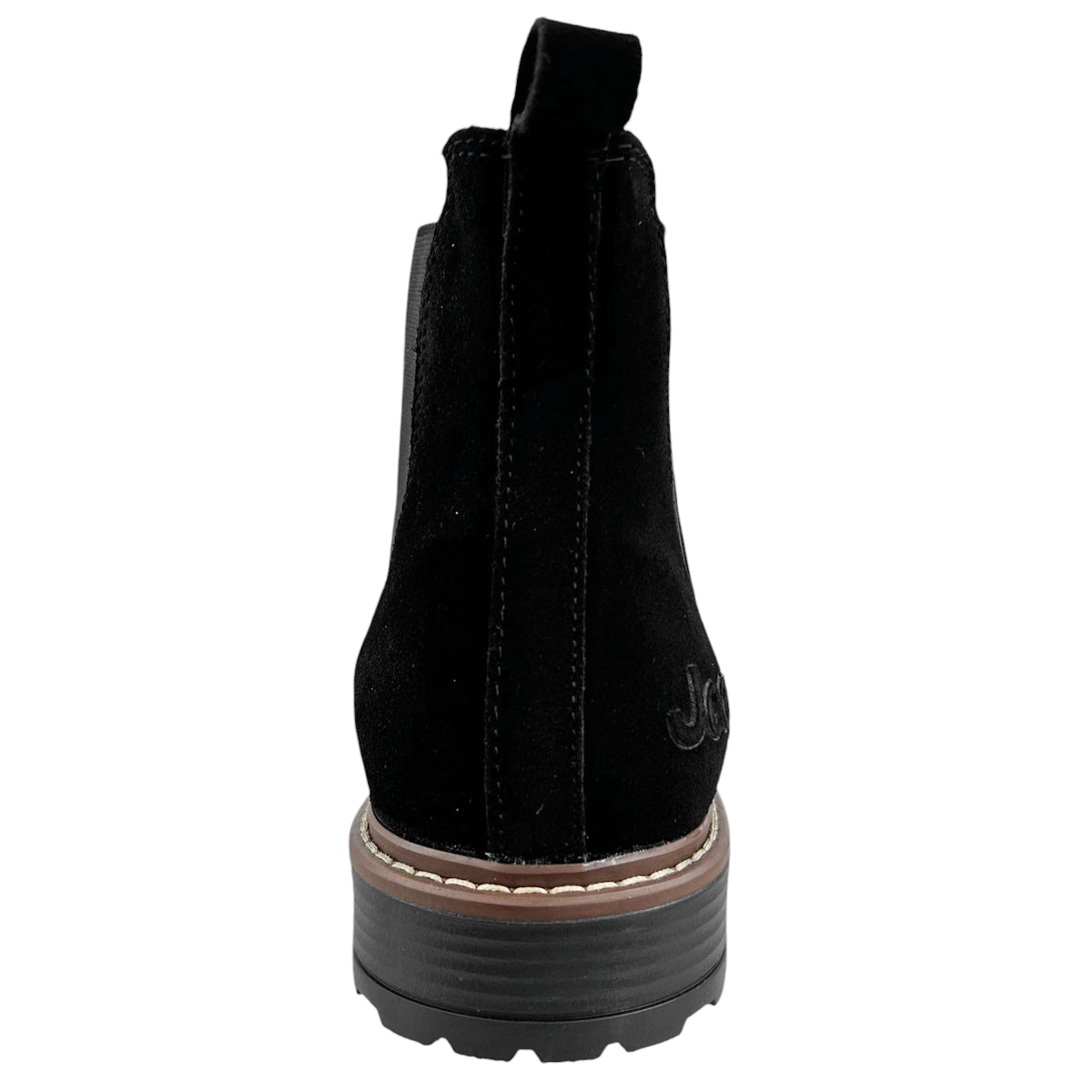 Botines Chelsea Hombre Jeep Je1300 Casuales Gamuza Negro