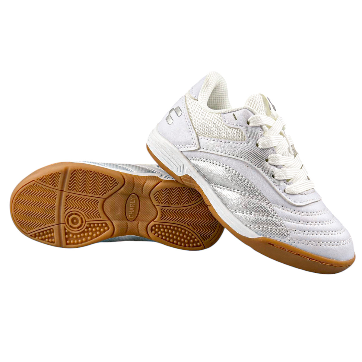 Tenis Fútbol Niño Charly 1065305 Indoor Blancos 18-21.5