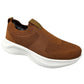 Tenis Charly Hombre 1086405 Slip On Cómodos Ligeros Camel