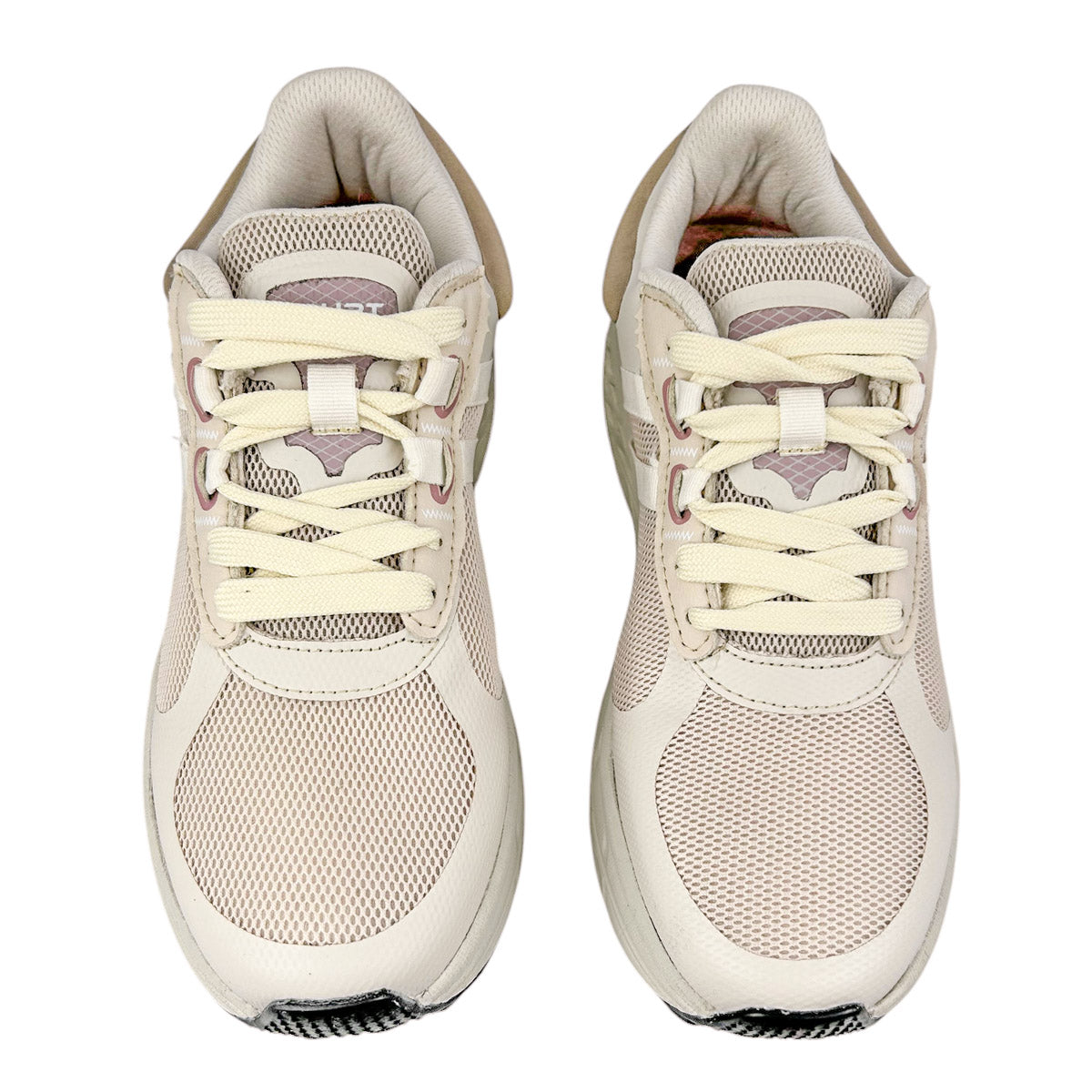 Tenis Trail Running Mujer Court Valy 7691j Ligeros Marfil
